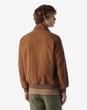 Bomber Color Tabacco In Super Light Suede