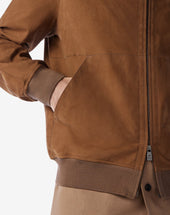 Bomber Color Tabacco In Super Light Suede