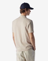 Polo Bianca Con Bottoni In Ice Cotton