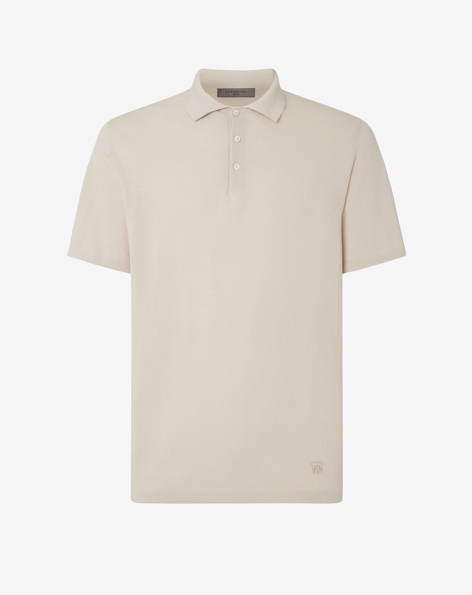Polo Bianca Con Bottoni In Ice Cotton