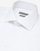Shirt Con Riga Bianca E Azzurra In Cotone