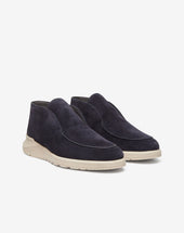 Mocassino Slip On Navy In Suede