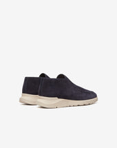 Mocassino Slip On Navy In Suede