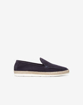 Mocassino Slip On Scamosciato Navy