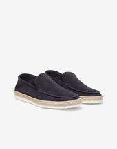 Mocassino Slip On Scamosciato Navy