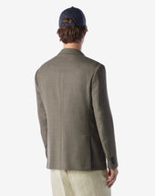 Jacket Oliva In Pura Lana