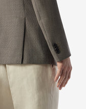 Jacket Oliva In Pura Lana