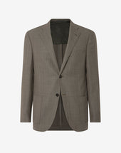 Jacket Oliva In Pura Lana