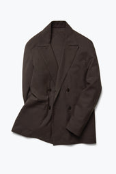 Double Breasted Shirt Jacket Tropical Wool