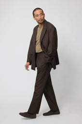 Double Breasted Shirt Jacket Tropical Wool