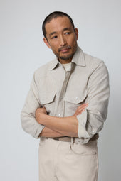 Wave Shirt Linen Silk Slub