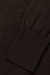 Long Sleeve Polo Wool Silk