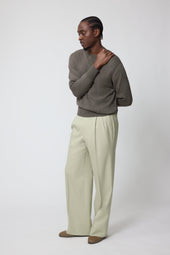 Crewneck Sweater Naturally Dyed Cotton Moulin