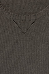 Crewneck Sweater Naturally Dyed Cotton Moulin