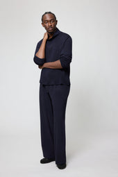 Mock Neck Wool Silk