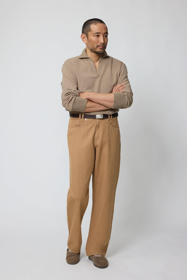 Jeans (Brown Foxfibre® Cotton Twill)
