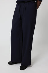Drawstring Trouser Wool Seersucker