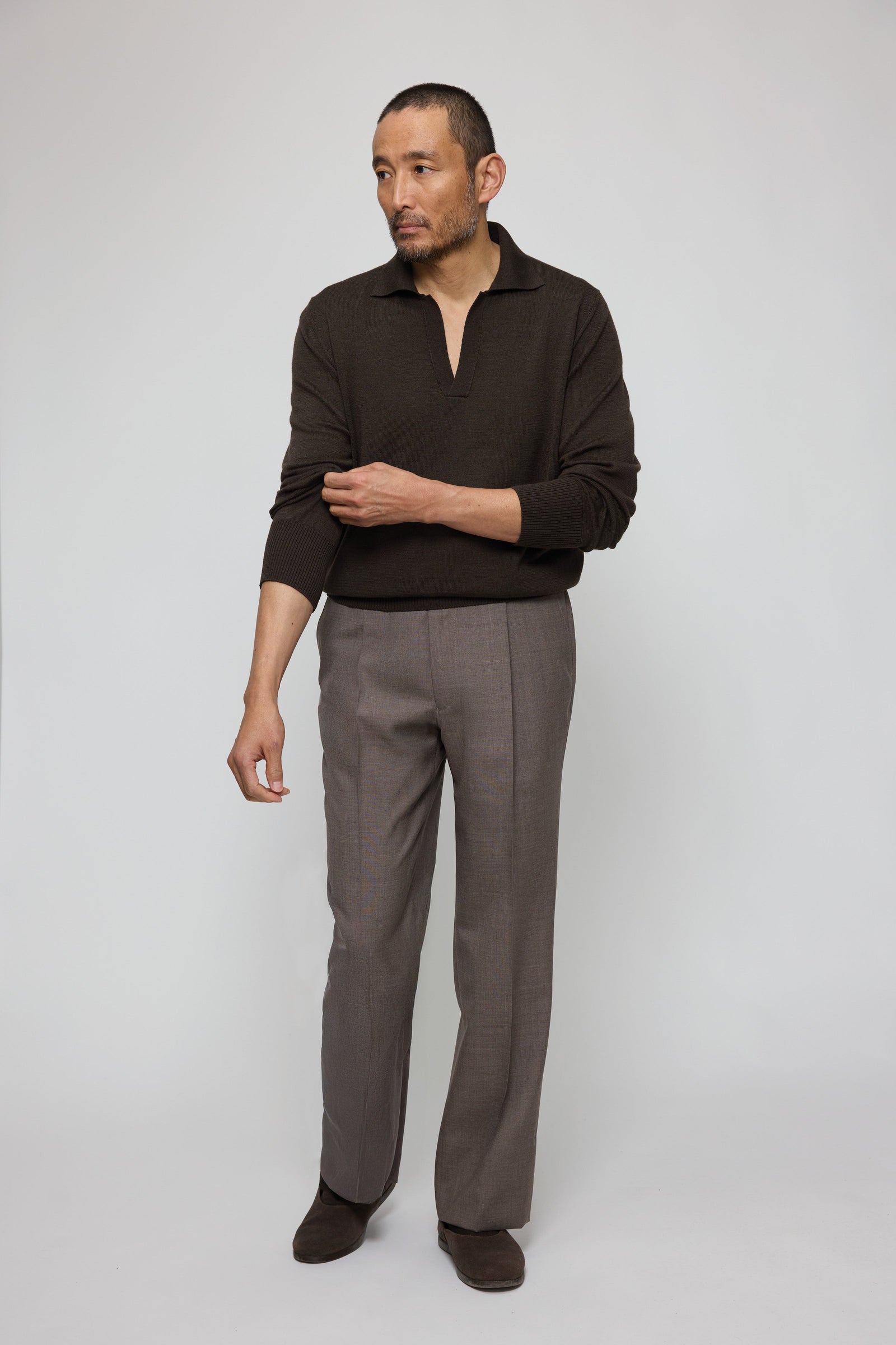 Single Pleat Trouser Tropical Wool
