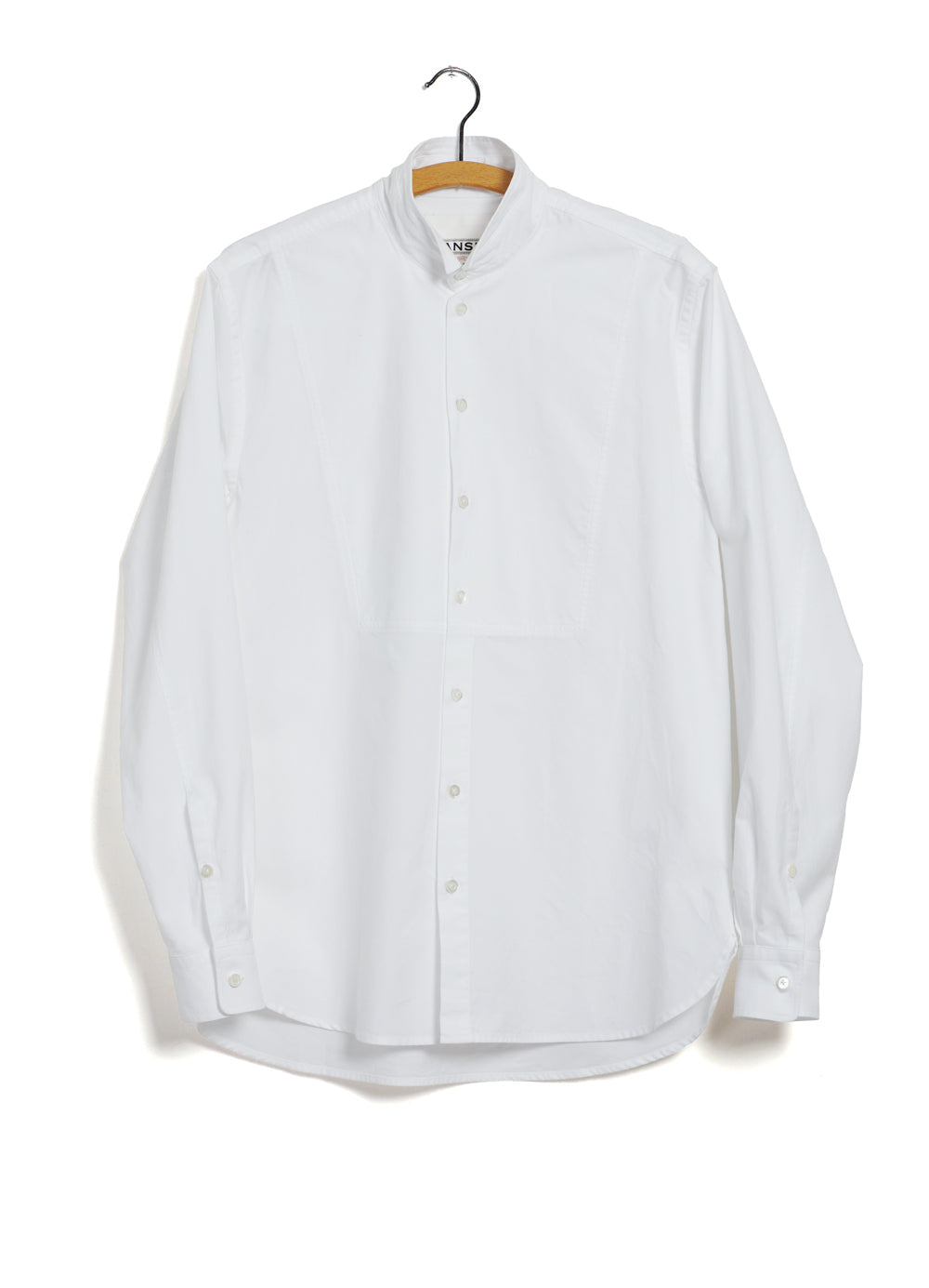 VALDEMAR | Casual Tuxedo Shirt With Bib | White