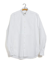 VALDEMAR | Casual Tuxedo Shirt With Bib | White