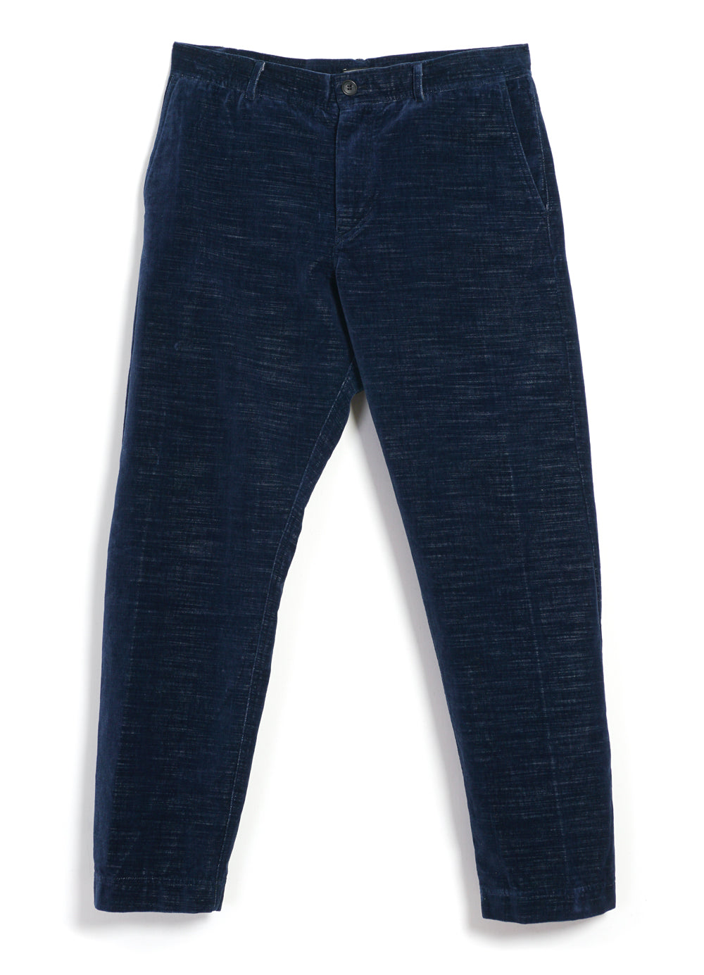 TYGE | Wide Cut Cropped Trousers | Velvet Indigo