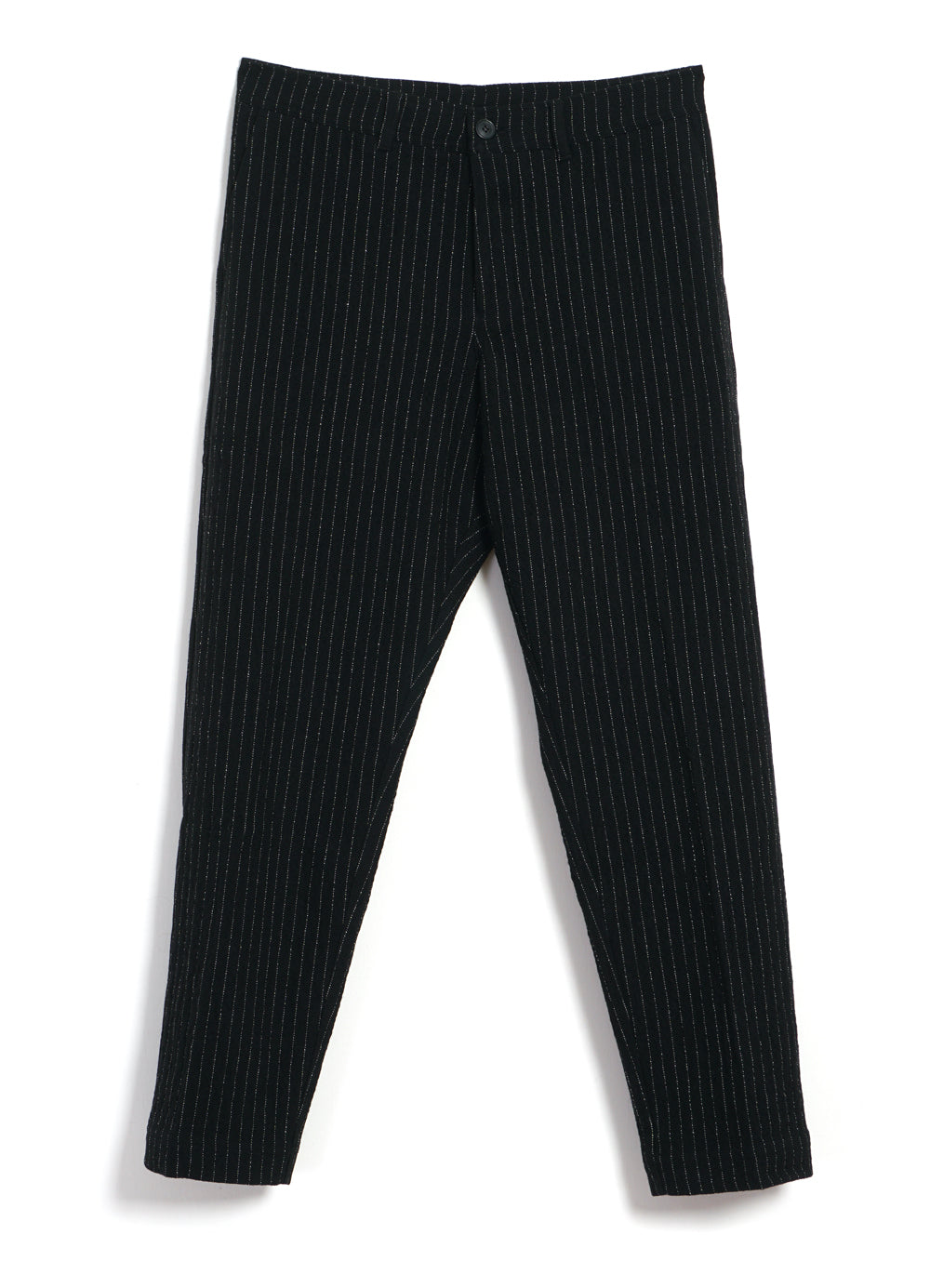 TYGE | Wide Cut Cropped Trousers | Big Pin Black