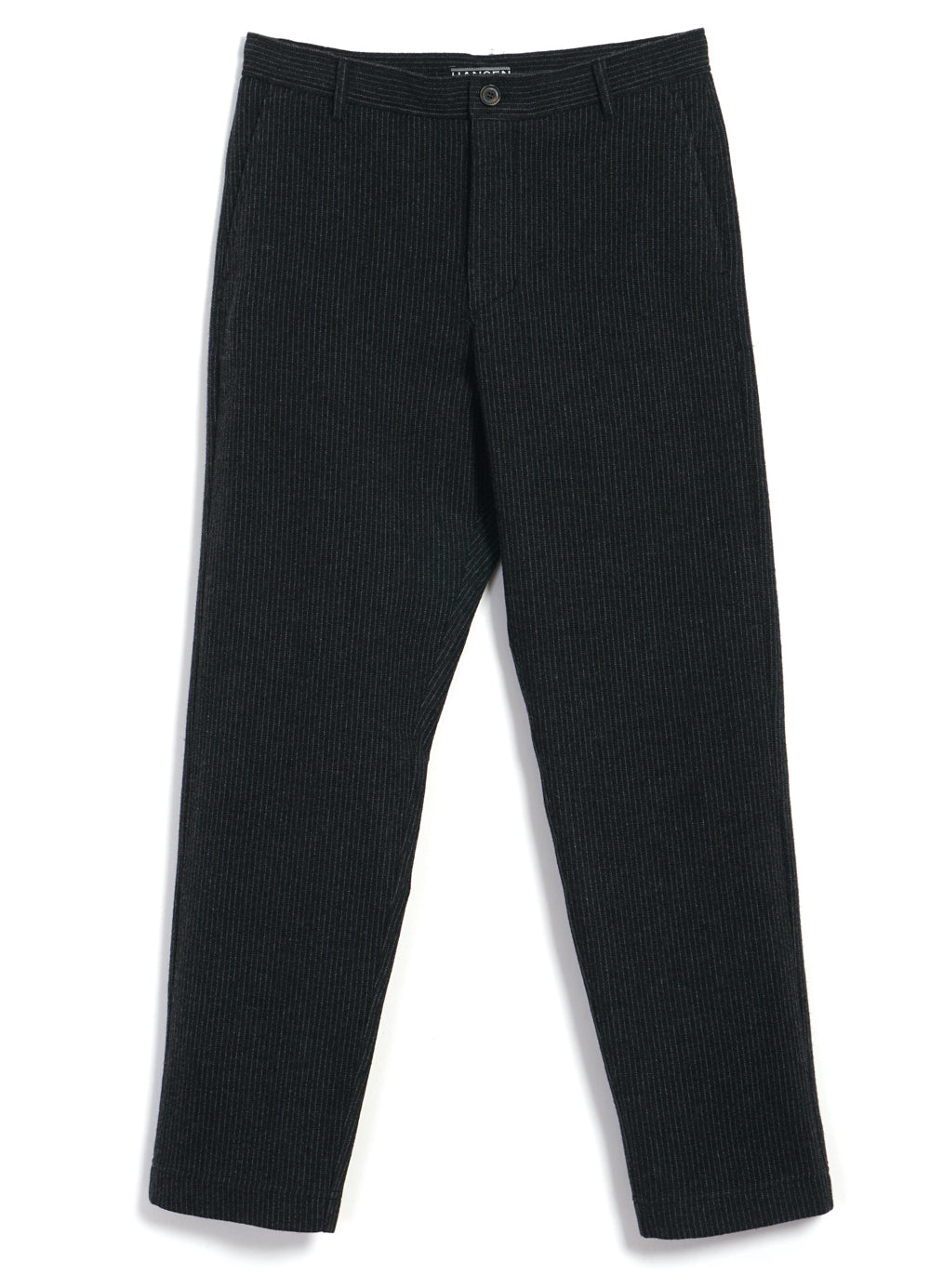 KEN | Casual Trousers | Black Wool Pin