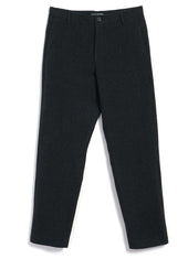 KEN | Casual Trousers | Black Wool Pin