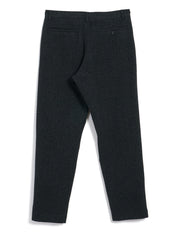 KEN | Casual Trousers | Black Wool Pin