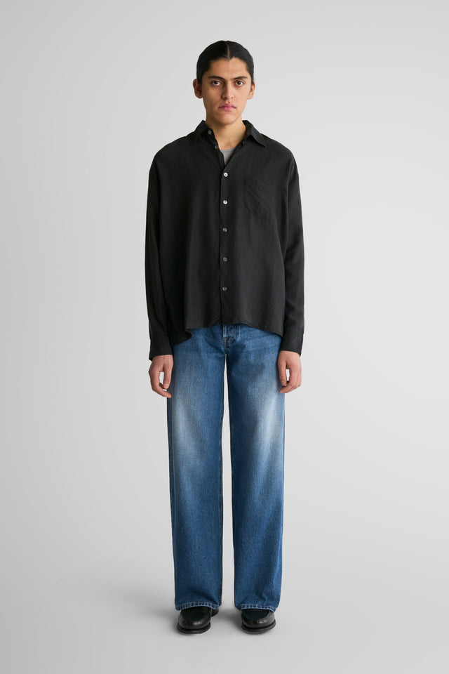 Keen Black Fine Silk