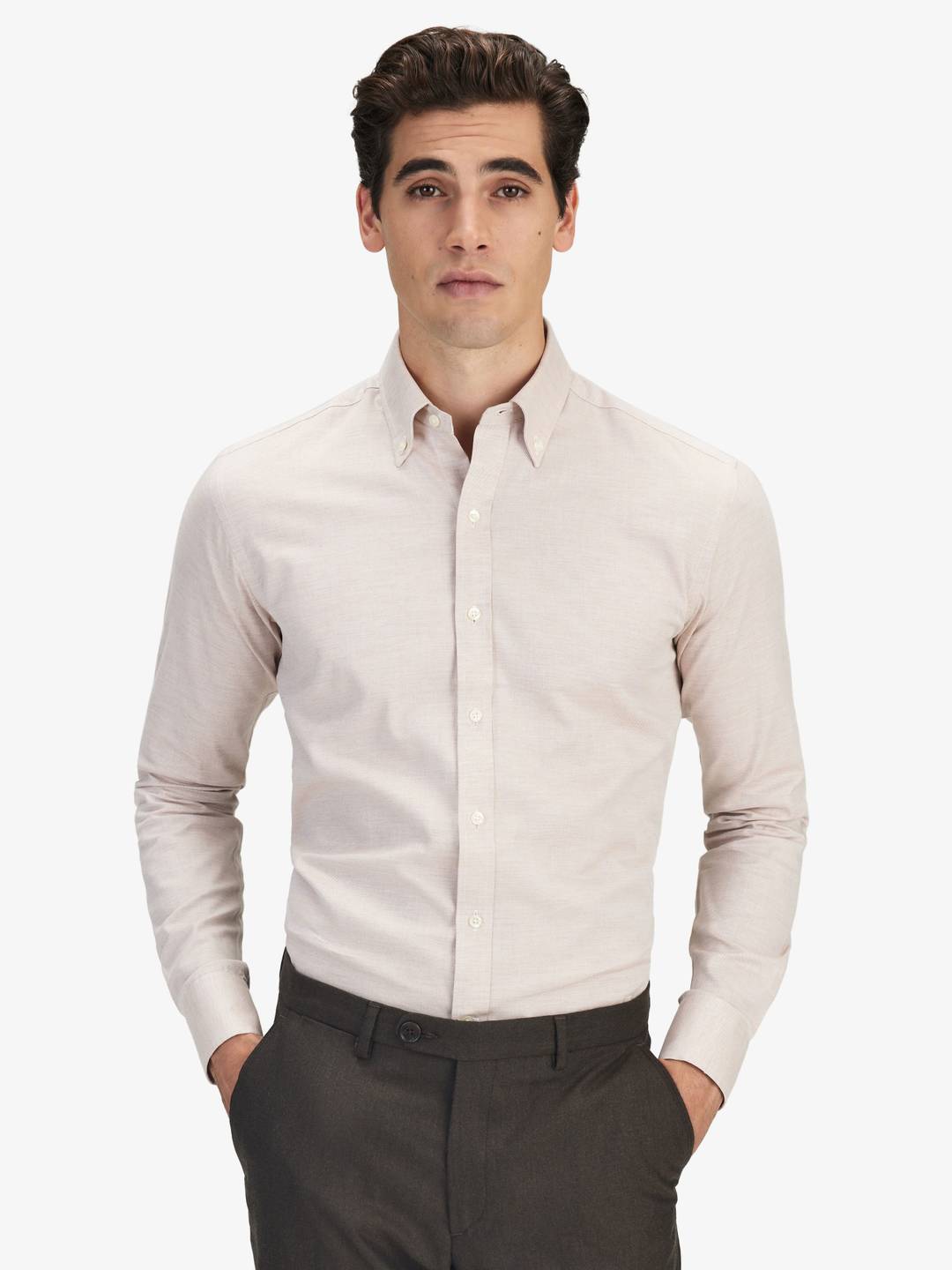 Beige Flannel Shirt