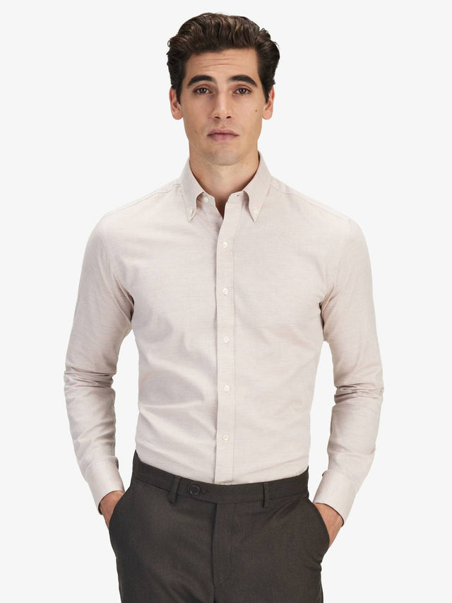 Beige Flannel Shirt