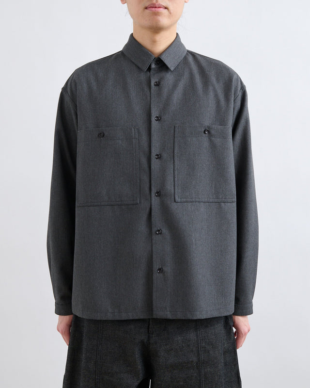 AW26 Grange Shirt - Mid Grey