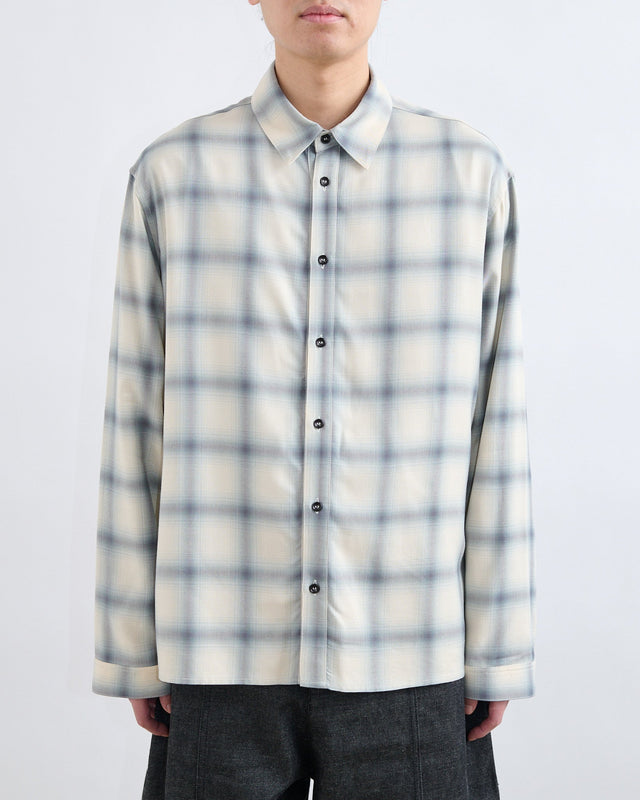 AW26 Strano Shirt - Blue/Ivory Check