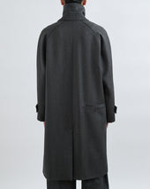 AW26 Westminster Overcoat - Grey Blue