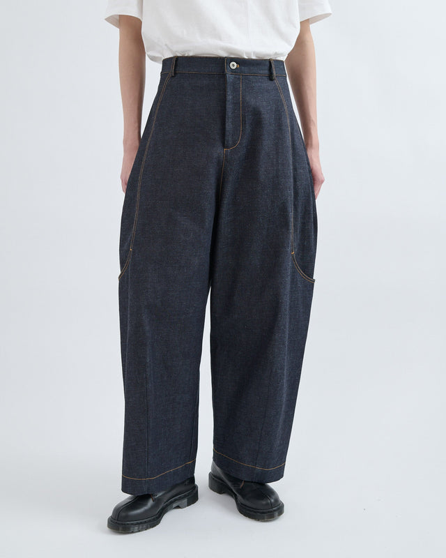 AW26 Malay Trouser Denim (Unisex) - Raw Indigo