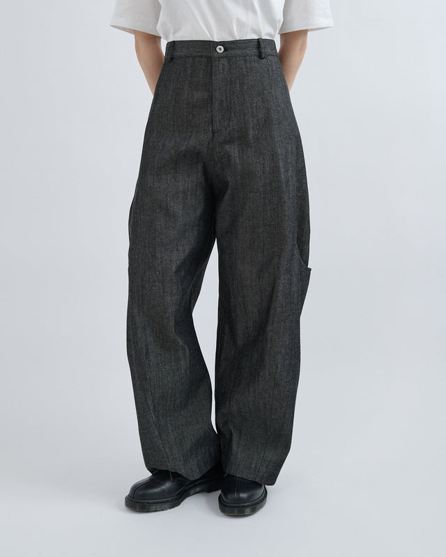 AW26 Malay Trouser Denim (Unisex) - Raw Black