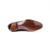 Long Wing Full Brogue Oxford In Dark Brown Crust Calf