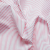 Pink Stripe Poplin Spread Collar Shirt