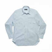 Blue Triple Stripe Work Shirt
