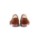 Long Wing Full Brogued Oxford In Tabbaccho Suede Leathter