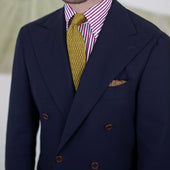 Zigzag Silk Knit Tie