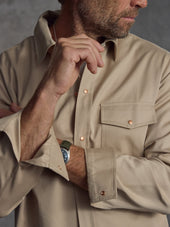 The Demob Shirt - Cotton Sand