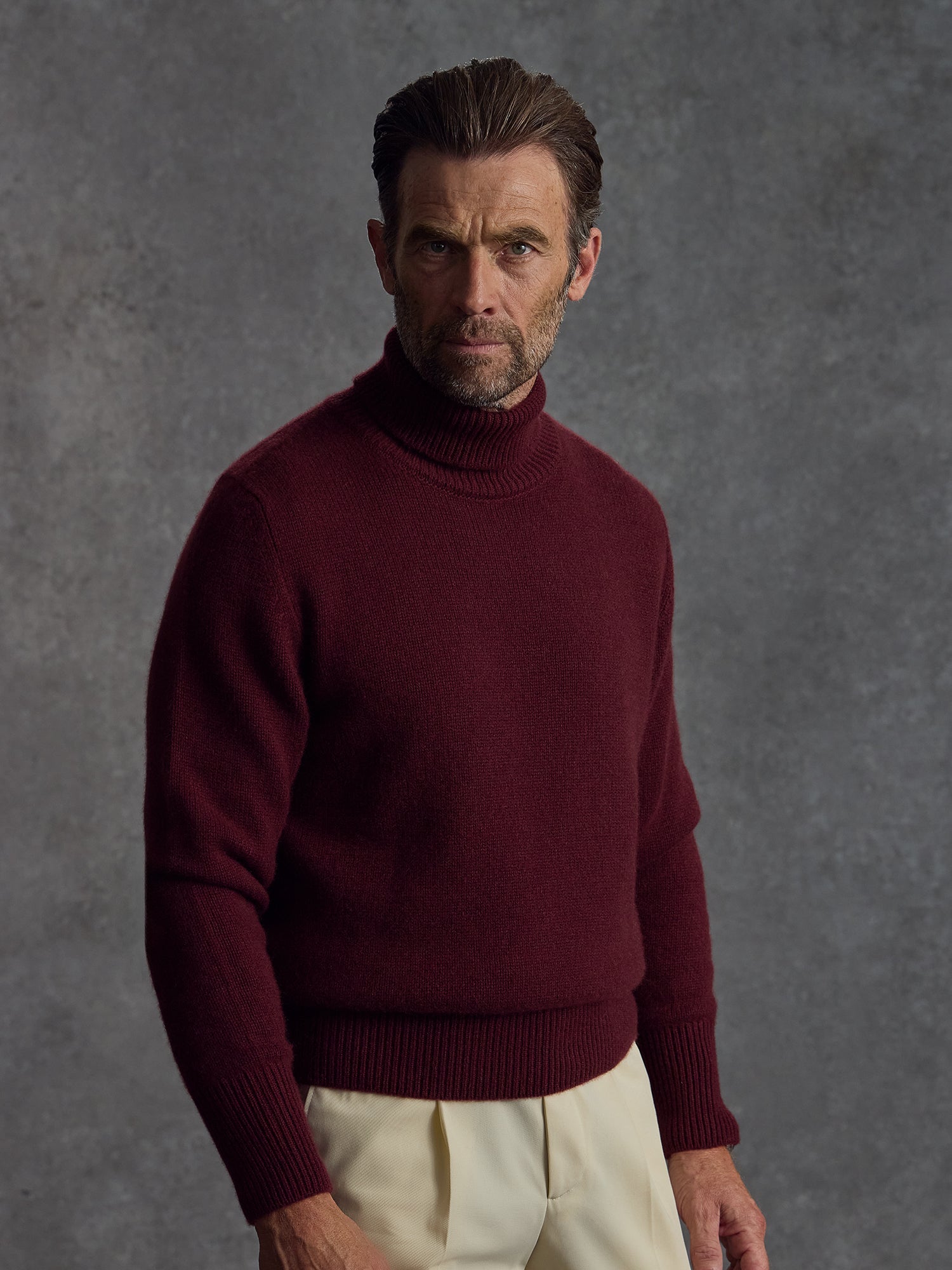 The Cashmere Submariner Rollneck Crimson
