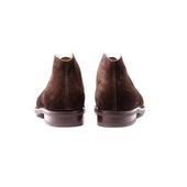 Chukka Boots In Dark Brown Kudu Suede