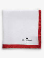Red & White Pocket Square