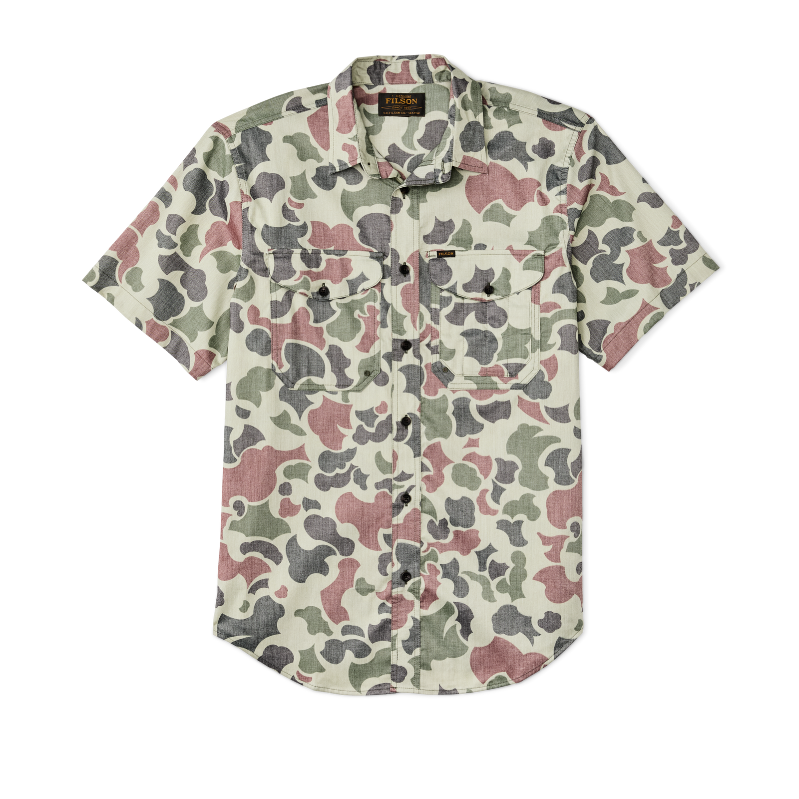 Twin Lakes Short Sleeve Sport Shirt - Shrub Camo