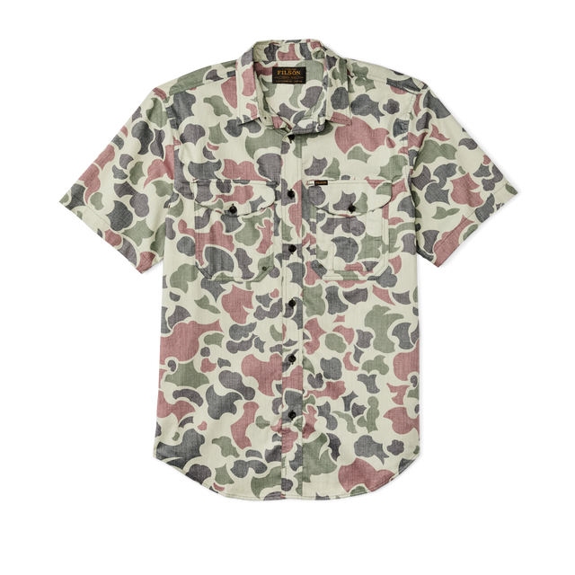 Twin Lakes Short Sleeve Sport Shirt - Shrub Camo