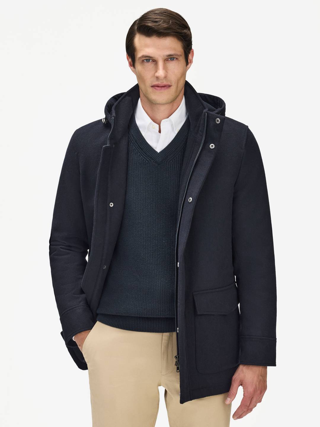 Wool Hooded Coat