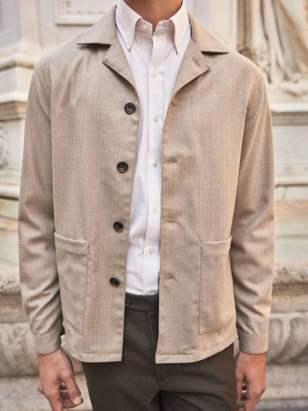 Overshirt Herringbone